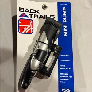 Back Trails Mountable Mini Pump for Bike NWT